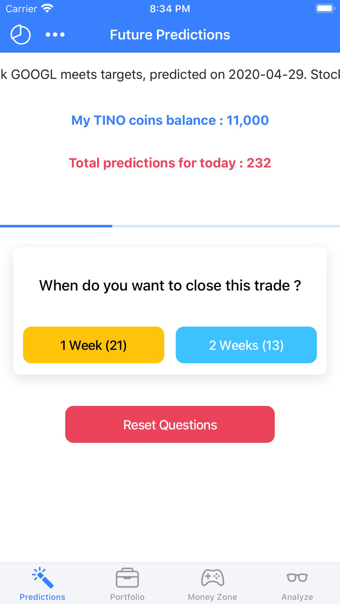 TINOIQ Stock Trading Ideas