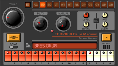 EGDR808 Drum Machine HD Screenshot