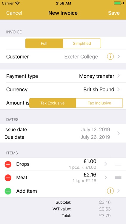 MyInvoice screenshot-0