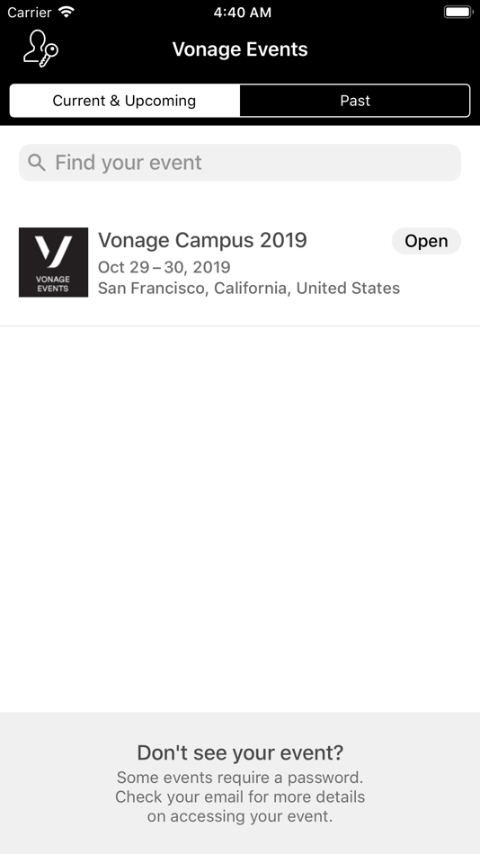 Vonage Events - 1.1 - (iOS)