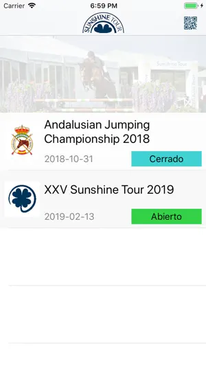 Sunshine Tour Mobile screenshot 1
