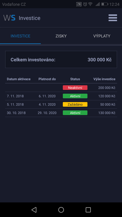Wealth stability Screenshot