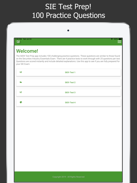 SIE® Test Prep iPad screenshot