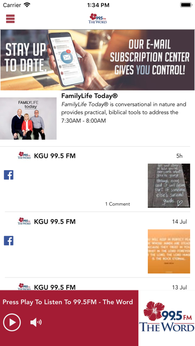 Screenshot #1 pour 99.5FM KGU