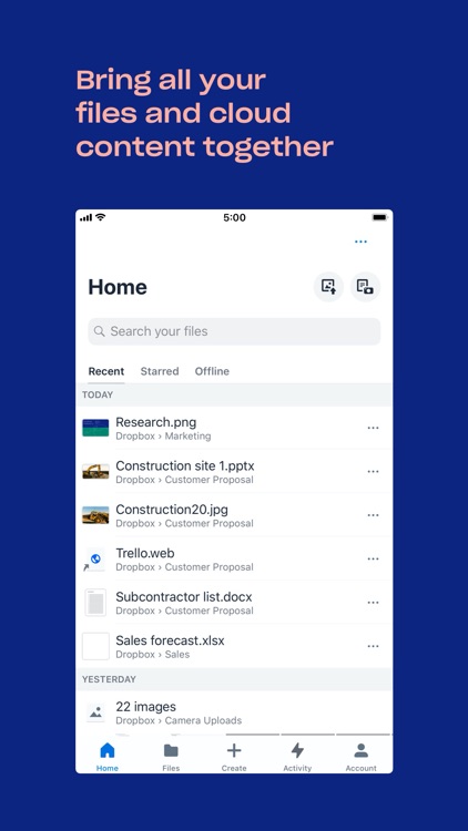 Dropbox: Photo & Cloud Storage screenshot-0