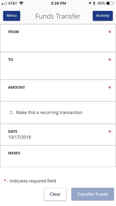 First National Bank in Olney Screenshot