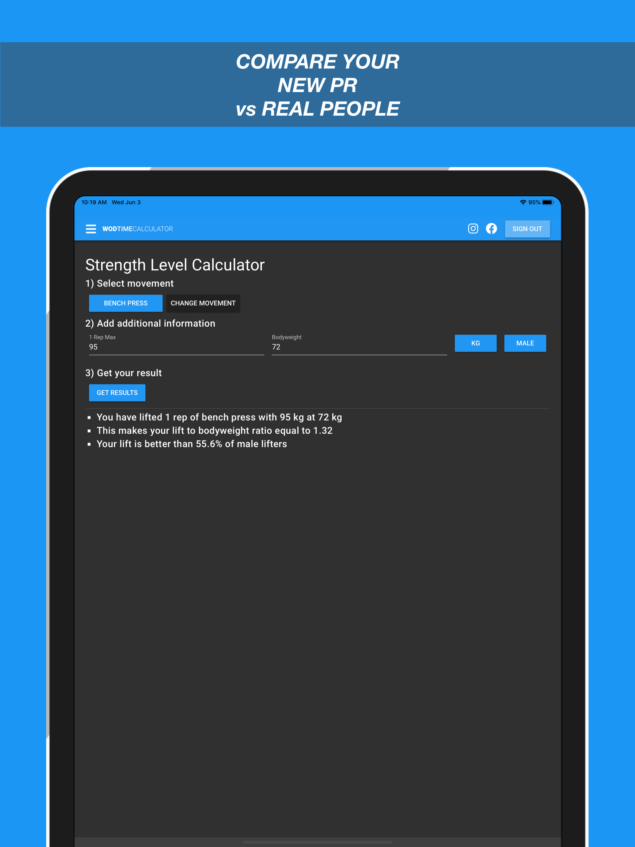 WOD Time Calculator