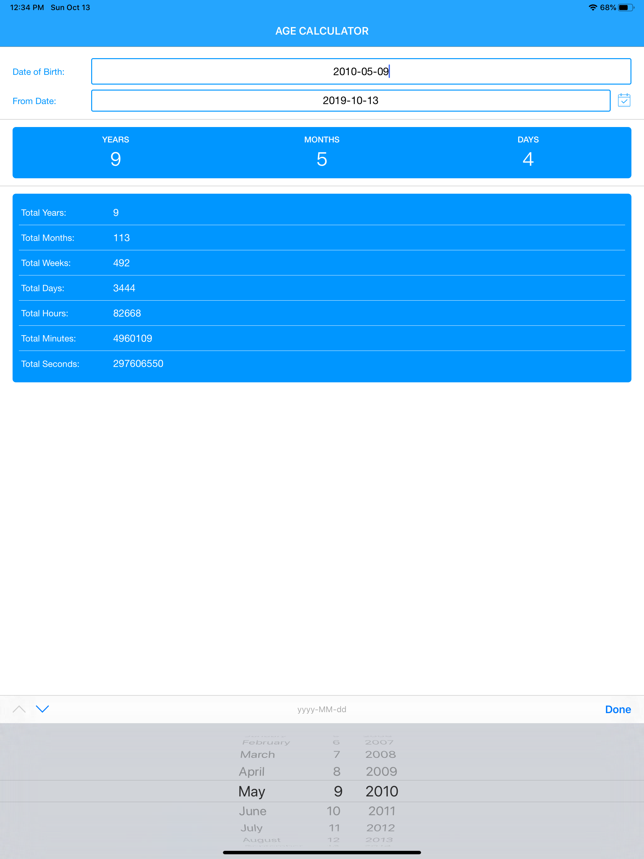Age Calculator App