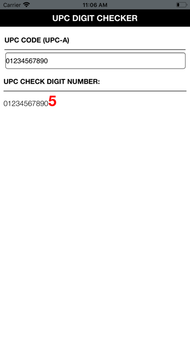 UPC Digit Checker screenshot1