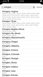 zip codes iphone screenshot 2