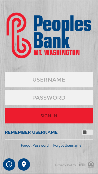 Peoples Bank Mount Washington Screenshot