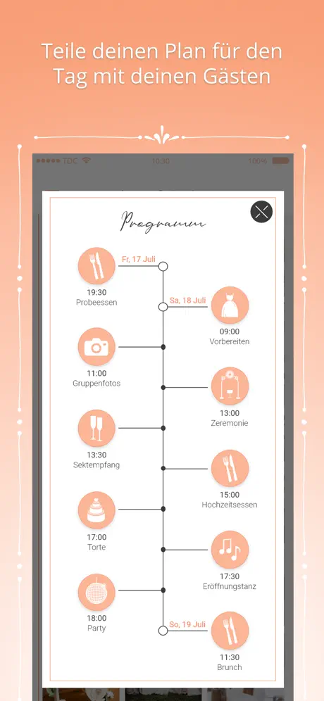 Die Hochzeit Foto-App - Wedbox