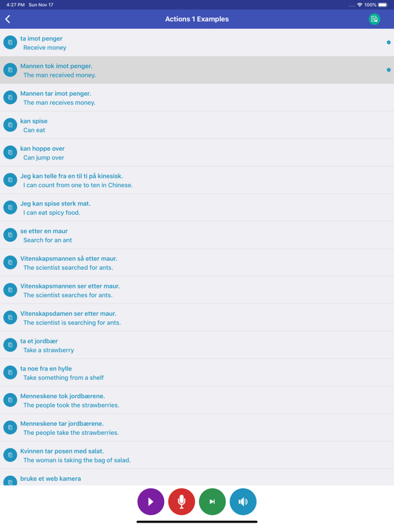 Learn Norwegian Daily iPad screenshot