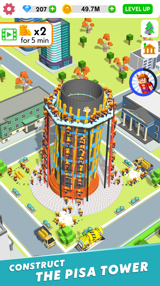 #6. Idle Construction 3D (iOS) 由: Green Panda Games