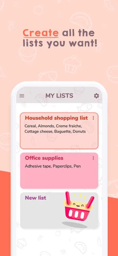 Easy Shopping List.