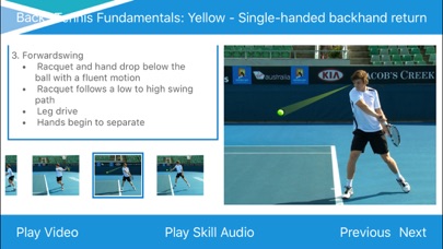 Tennis Australia Technique App Screenshot