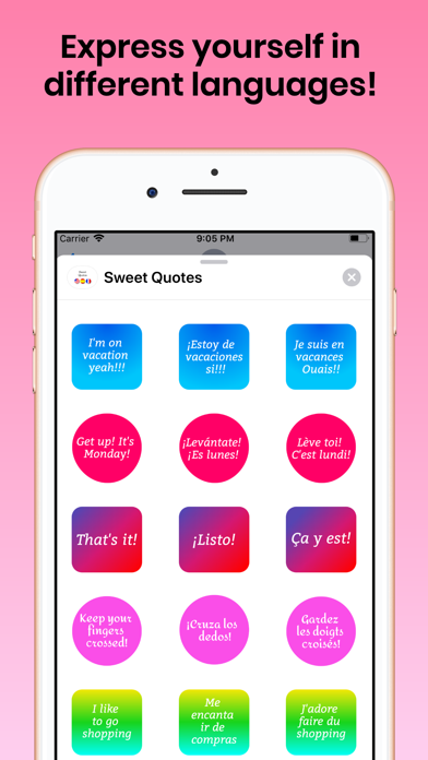 Sweet Quotes for iMessage screenshot 3