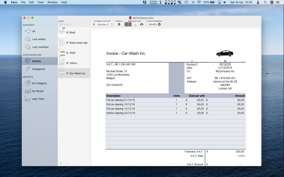 #10. Zacc - Smart Expense tracker (macOS) 由: iSolid apps