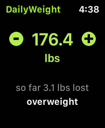 Screenshot #6 for Track weight with DailyWeight