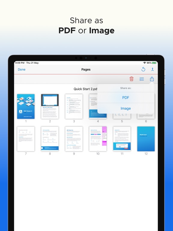PDF Merge + Scan & Split Pages iPad screenshot 5 - Productivity app