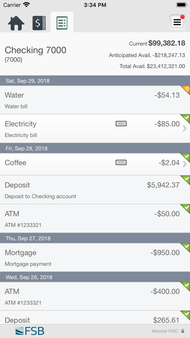 First Seacoast Bank Bizconnect Screenshot