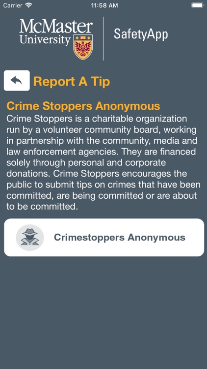 McMaster SafetyApp screenshot-3