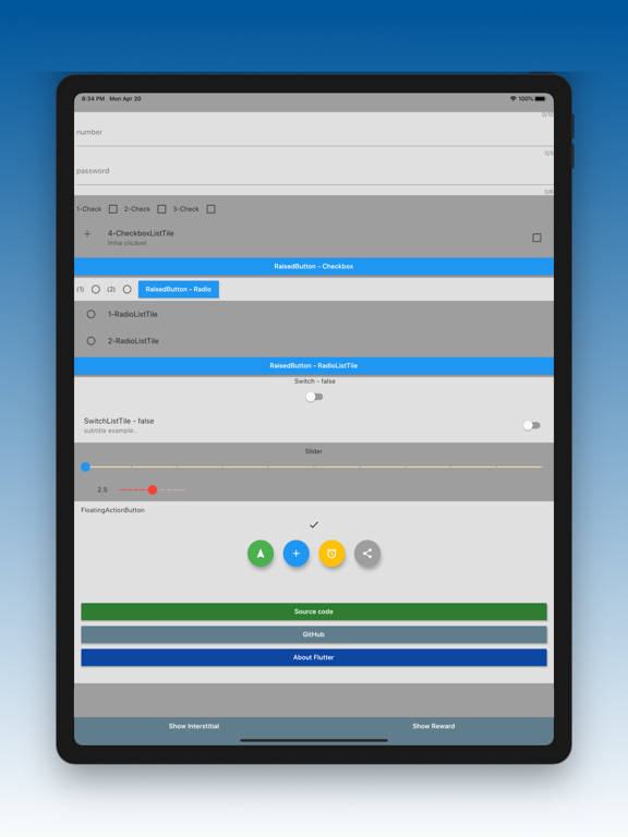 Screenshot #5 pour Mobile flutter widgets