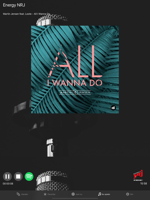 Svensk radio app iPad screenshot 4 - Music app