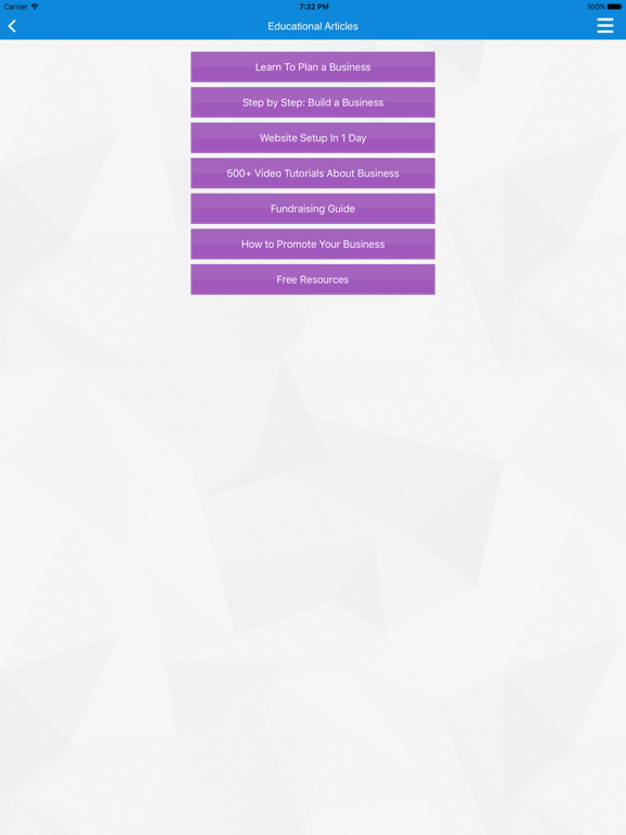 Business Plan & Start iPad screenshot