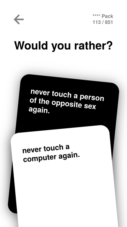 Would You Rather? For Adults