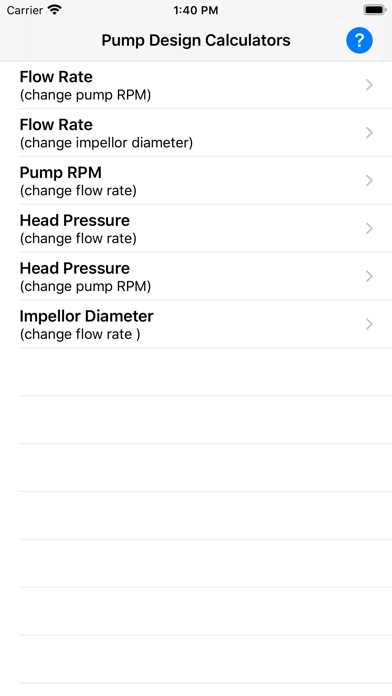Screenshot #1 pour Pump Design Calculator