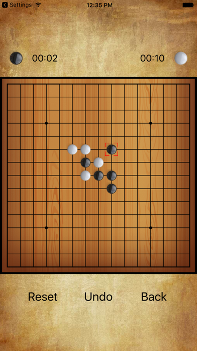 Gomoku (Renju, Gobang)2 player Screenshot