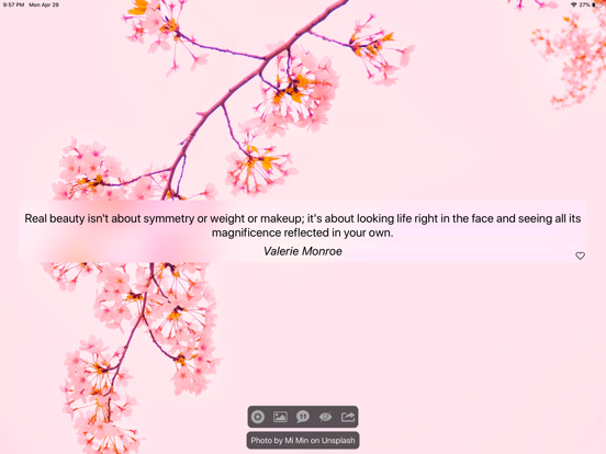 Quote Spark iPad screenshot 4 - Lifestyle app