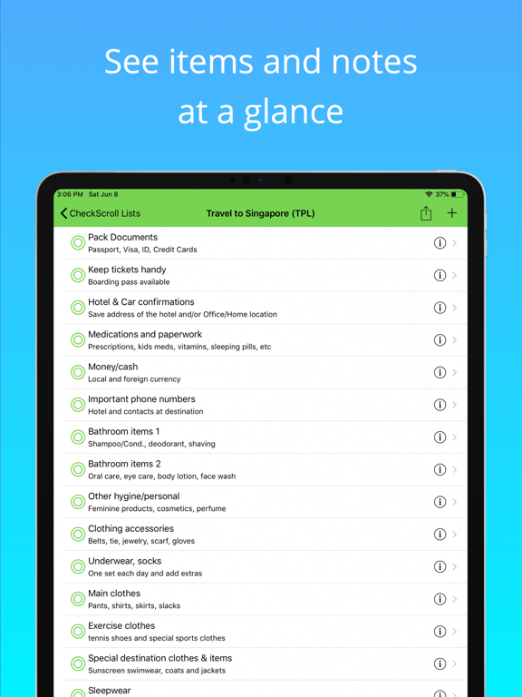 Screenshot #6 pour CheckScroll Checklists