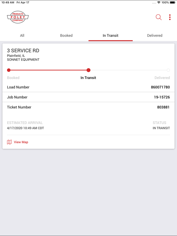 Foley TrackIt iPad screenshot 1 - Business app