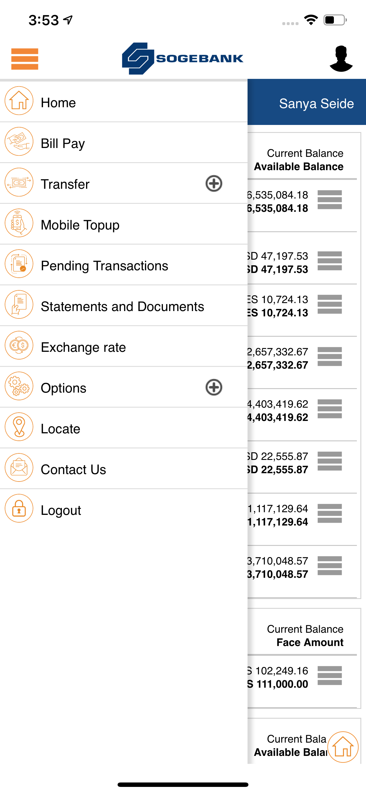 Sogebank screenshot 3