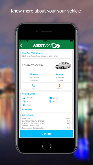 NextCar - Car Rental App Screenshot