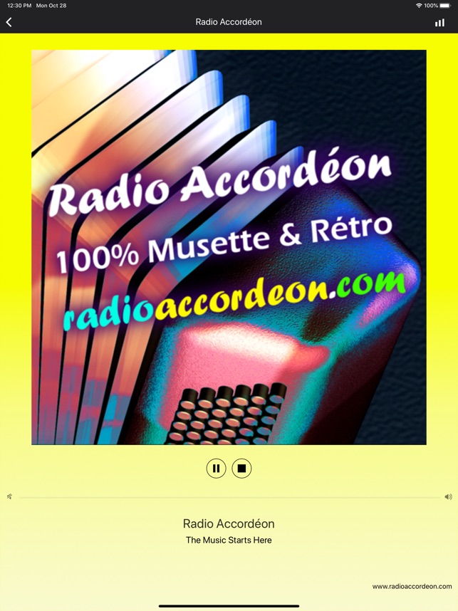 Radio accordéon dans l'App Store