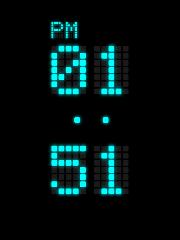 Digital LED Clock iPad screenshot