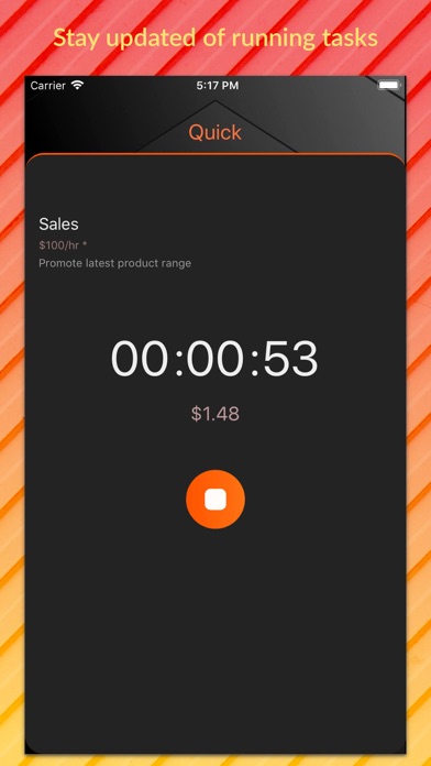 Time tracking offline - Quick screenshot 3