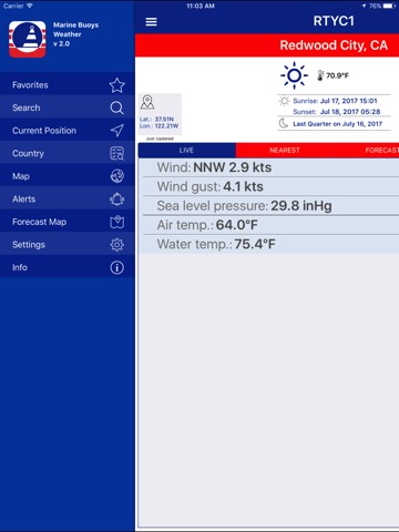 NOAA NDBC Buoy Live Marineのおすすめ画像3