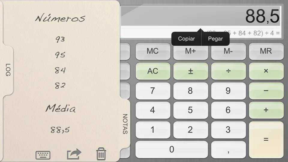 Captura de pantalla de Calculadora. en iPhone 3