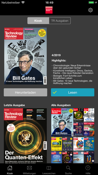 Screenshot #1 pour MIT Technology Review DE