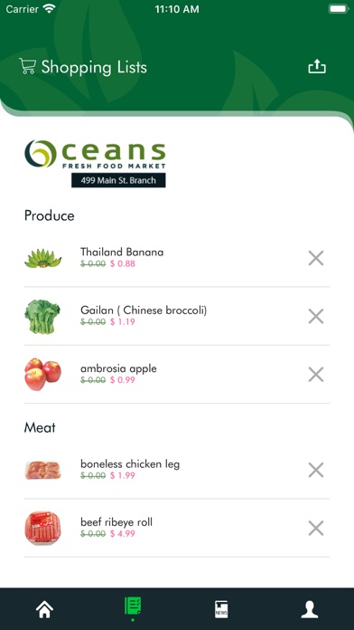 Oceans & Nations Fresh Foods Screenshot