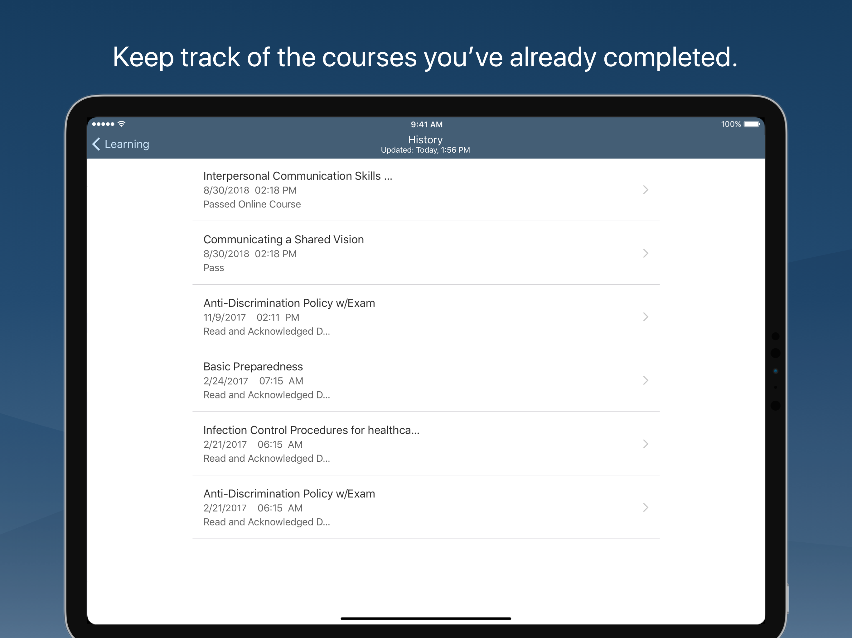 SAP Validated Learning