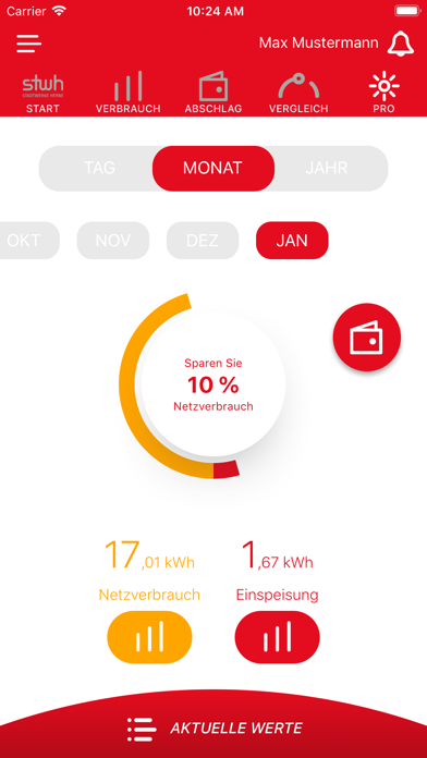 Stadtwerke Energiecheck Screenshot