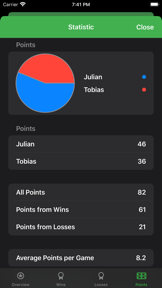 Score Tracking and Statistics screenshot