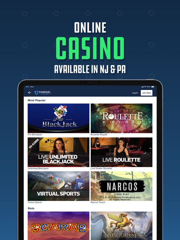 iPad Image of FanDuel Sportsbook & Casino