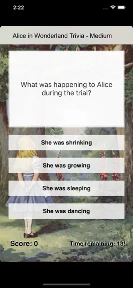 Game screenshot Alice in Wonderland Trivia + apk