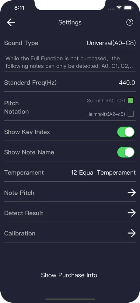 Music Pitch Detector